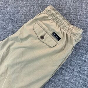 Vissla Hemp No See Ums Eco 18" Elastic Walkshort Mens M Khaki Tan Stretch Hiking